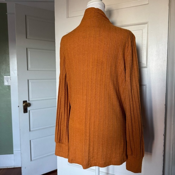 Maeve Anthropologie Rafela Hacci Surplice Top Ribbed Wrap M - Picture 7 of 12